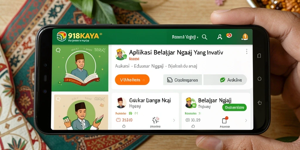 Tampilan antarmuka aplikasi 918KAYA yang intuitif dan mudah digunakan.