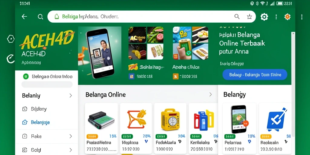 Tampilan antarmuka ACEH4D yang menarik dan user-friendly.