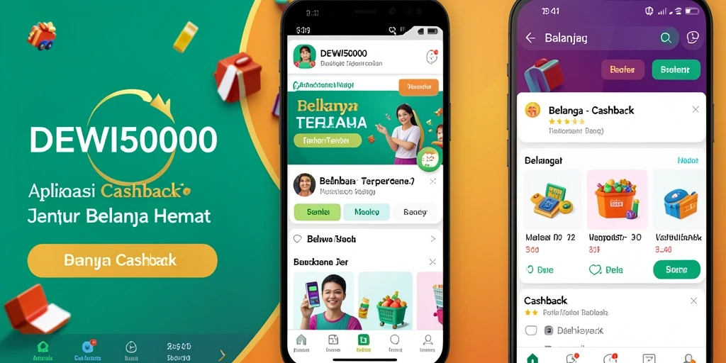 Antarmuka DEWI5000 yang menarik dengan fungsi Cashback yang mudah digunakan.
